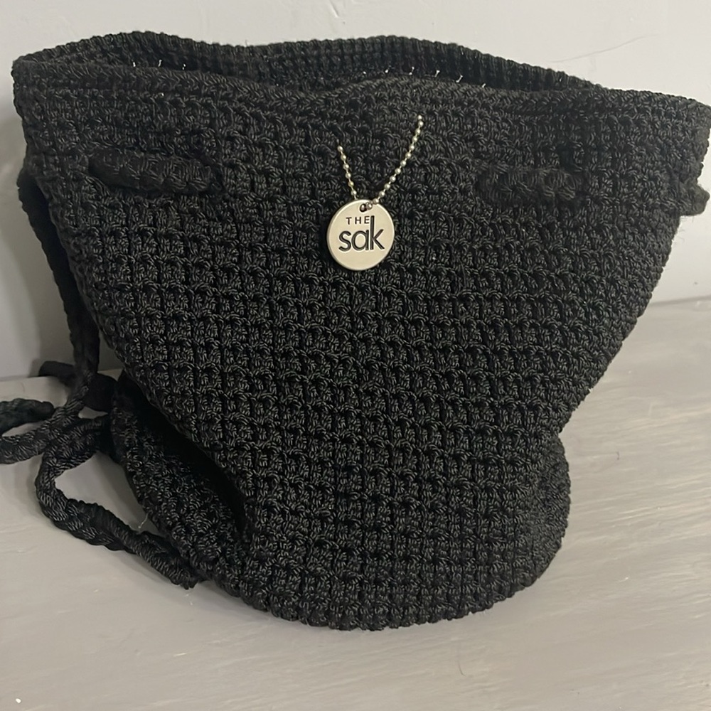 SAK Black Textured Backpack with Drawstring - Picture 5 of 5
